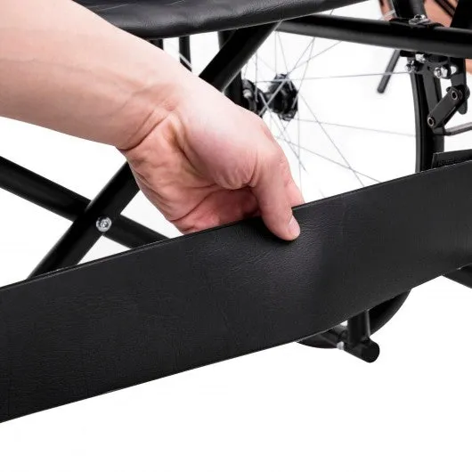 24" Folding Foldable Backrest Transport Wheelchair