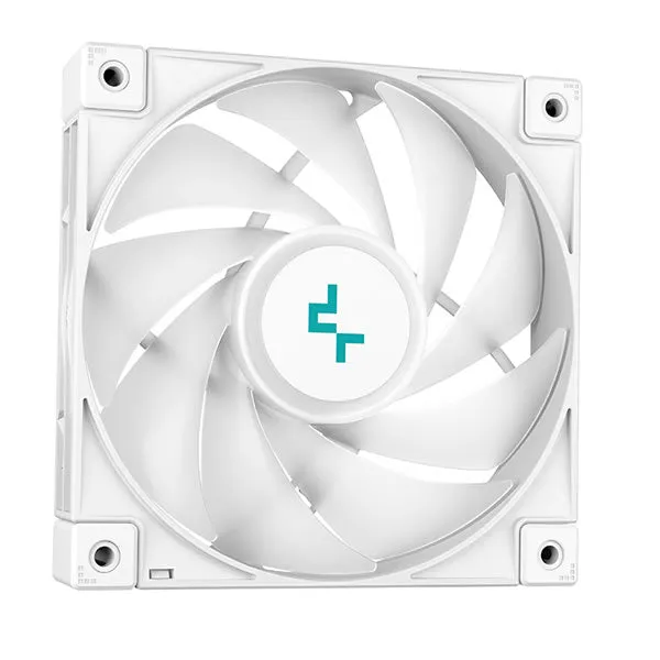 DeepCool LS520 WH 240mm Premium CPU Liquid Cooler with 2X FC120MM ARGB PWM Fans - White