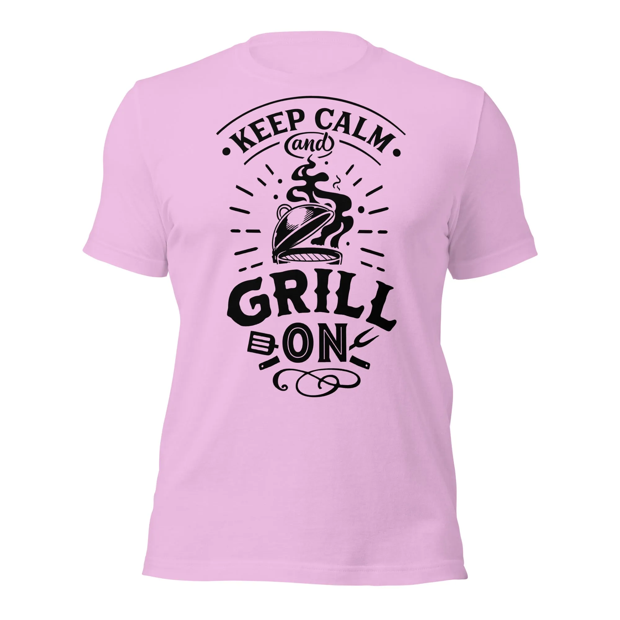 Keep Calm and Grill On T-shirt – Comfortable & Motivational BBQ Tee for Grill Lovers