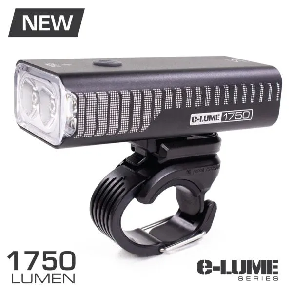 Serfas E-Lume 1750 Lumens Headlight USB rechargeable Super Bright -Live4Bikes