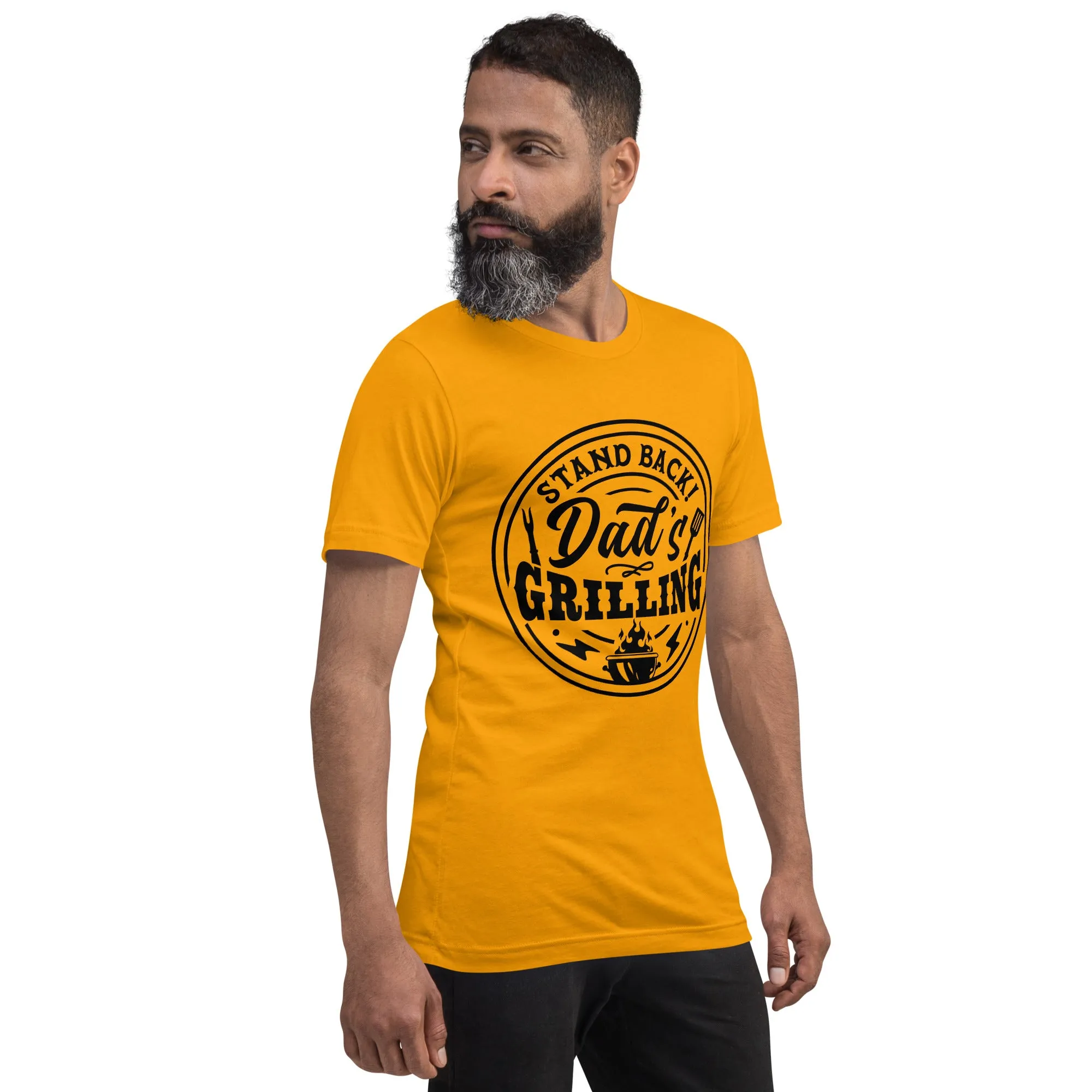 Stand Back, Dad’s Grilling T-Shirt – Funny BBQ Grill Master Tee