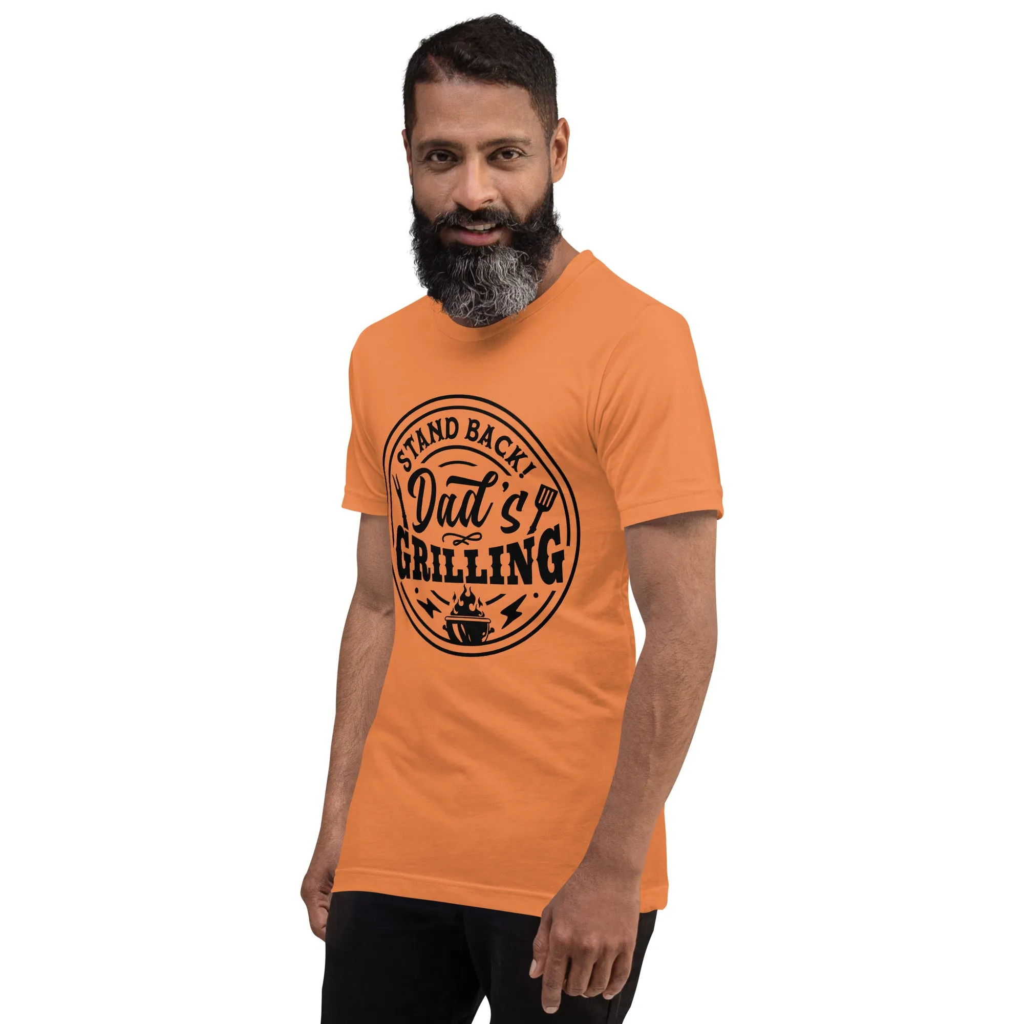 Stand Back, Dad’s Grilling T-Shirt – Funny BBQ Grill Master Tee