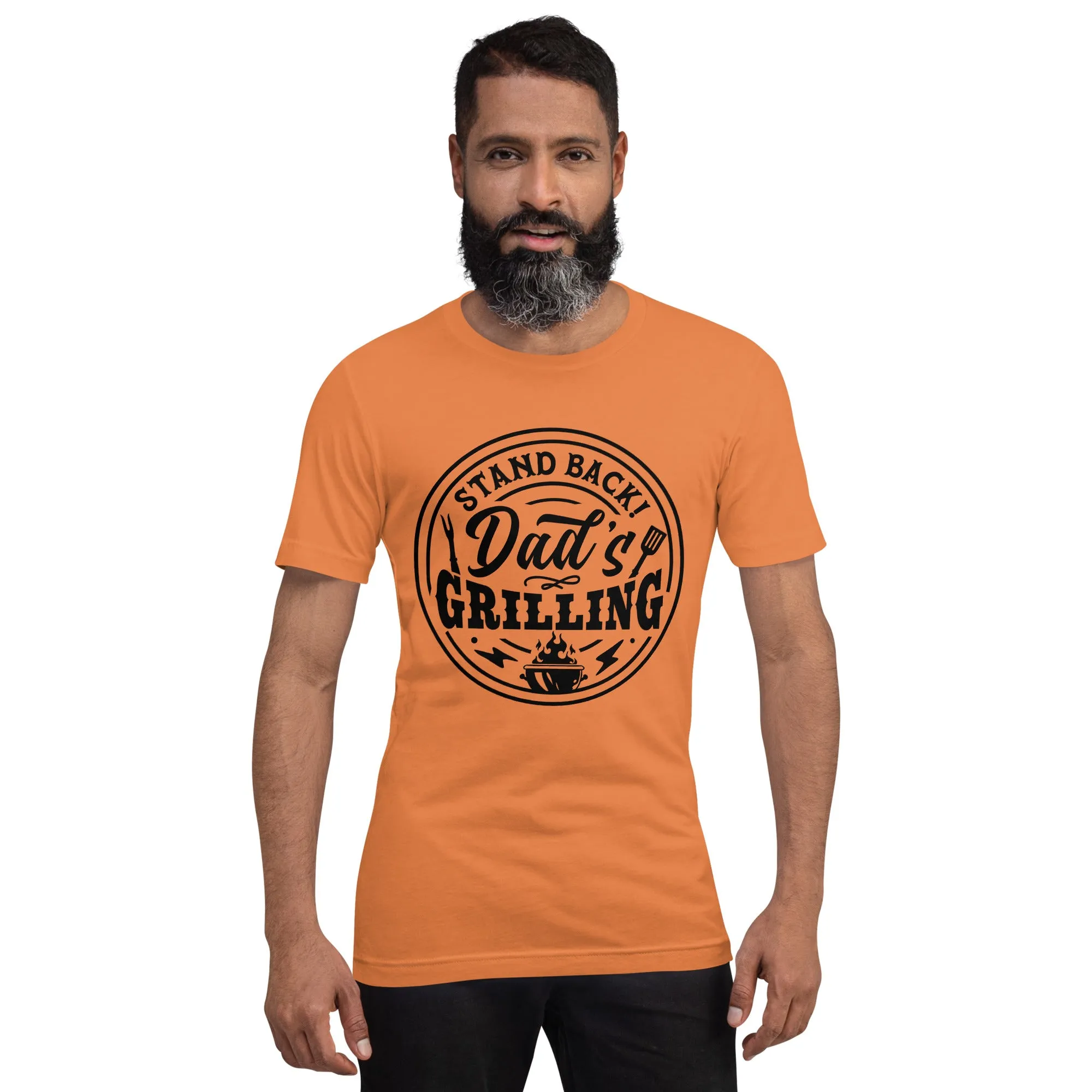 Stand Back, Dad’s Grilling T-Shirt – Funny BBQ Grill Master Tee