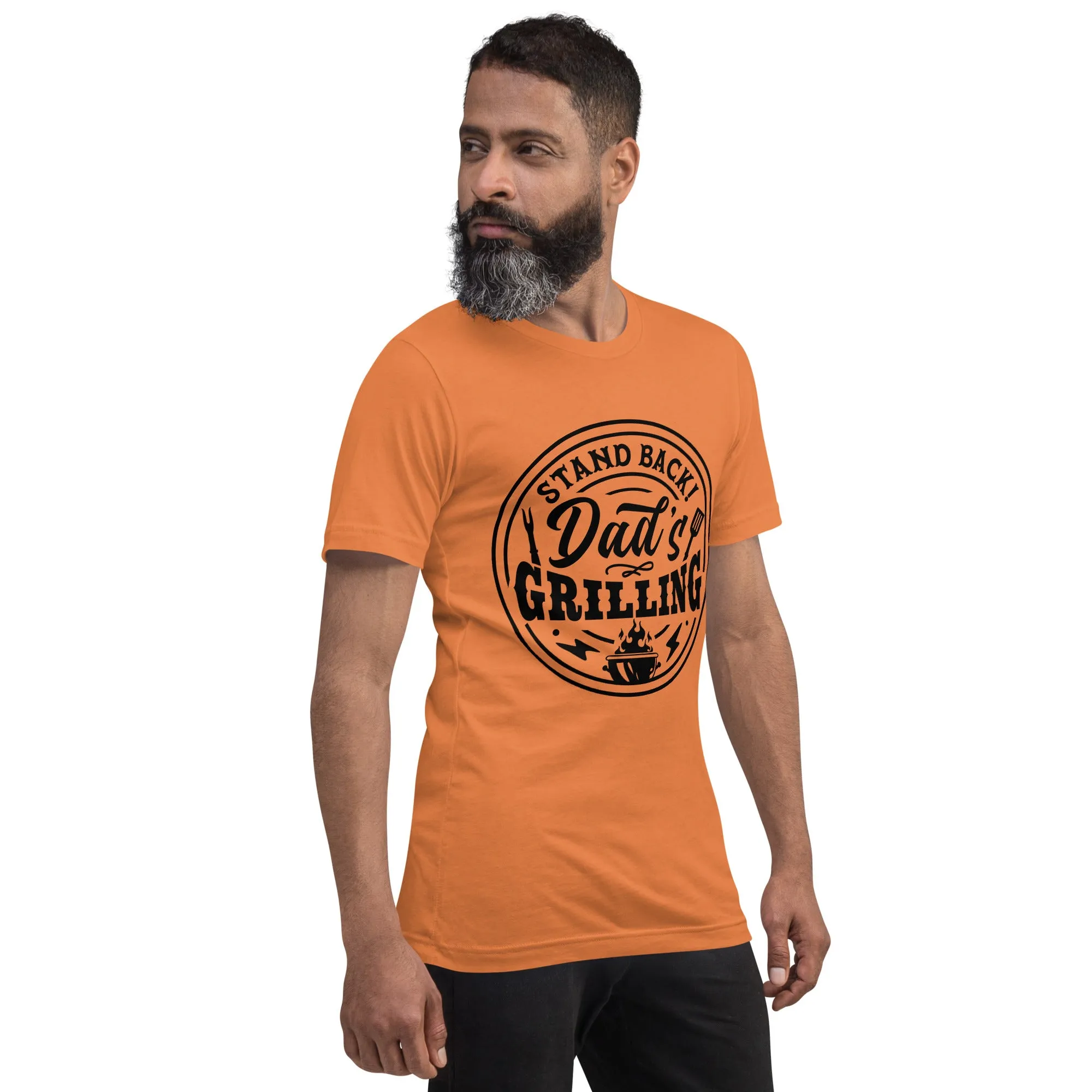 Stand Back, Dad’s Grilling T-Shirt – Funny BBQ Grill Master Tee