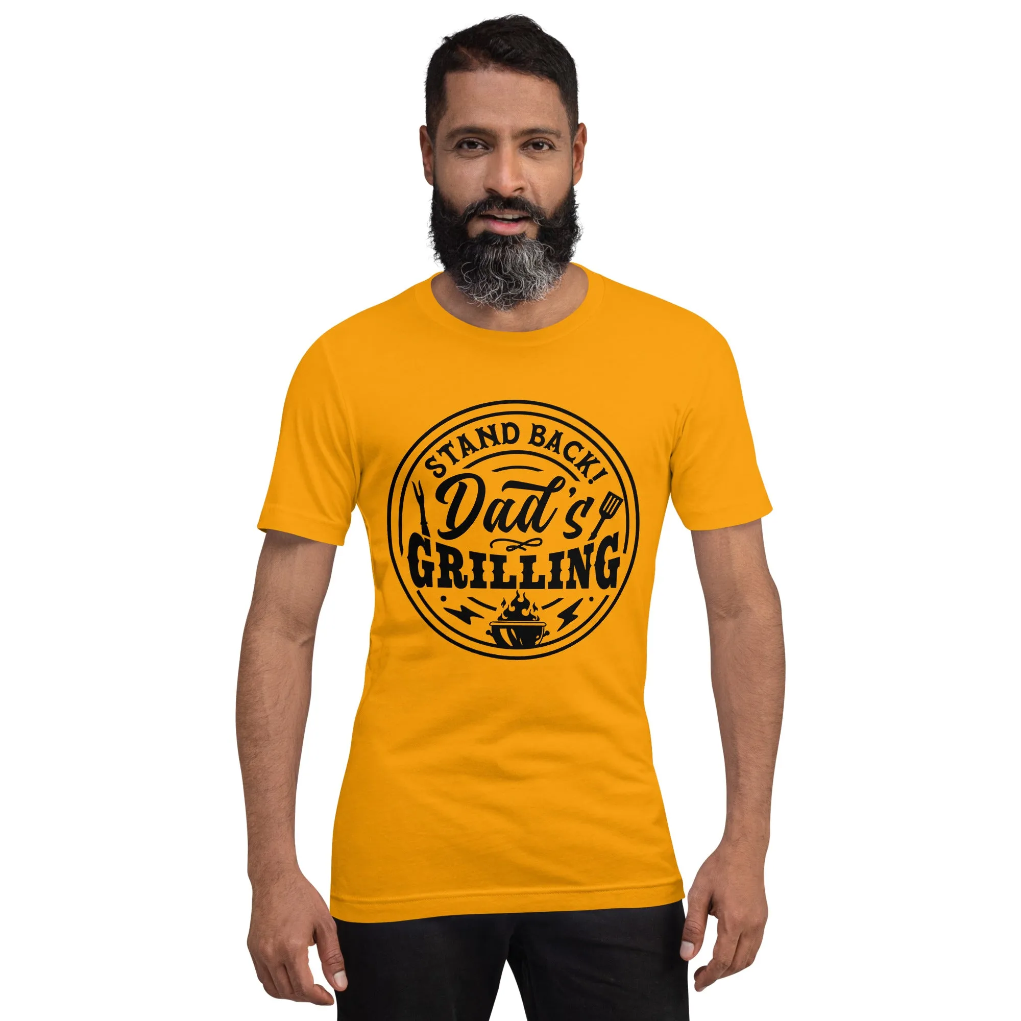 Stand Back, Dad’s Grilling T-Shirt – Funny BBQ Grill Master Tee