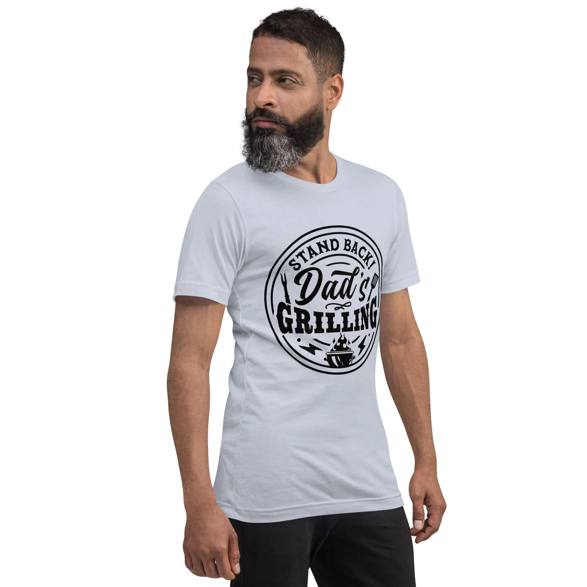 Stand Back, Dad’s Grilling T-Shirt – Funny BBQ Grill Master Tee